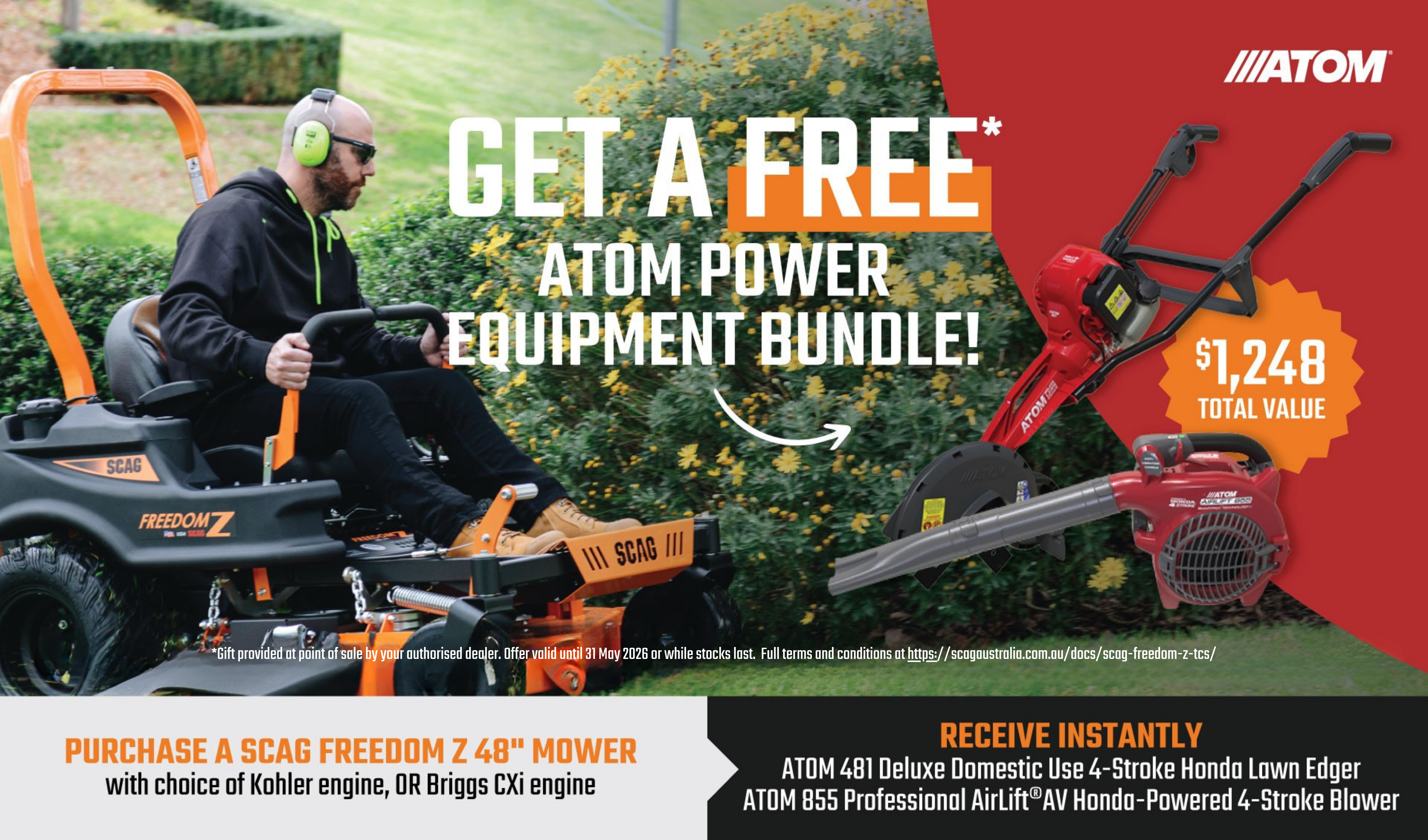 Scag Freedom Z Promotional banner website